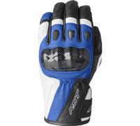 RST Stunt III Guantes de moto, Negro/Blanco/Azul, Talla M