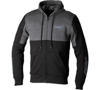 RST Team Sudadera con capucha con cremallera, negro-gris, tamaño XL para Hombres