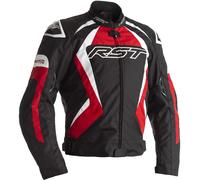 RST Tractech EVO 4 Chaqueta textil de motocicleta, negro-rojo, tamaño S para Hombres