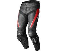 RST Tractech EVO 5 Pantalones de cuero para moto, negro-rojo, tamaño 2XL para Hombres