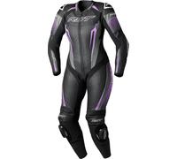 RST Tractech Evo 5 Traje de cuero de motocicleta de una pieza para mujer, negro-rosa, tamaño 3XL