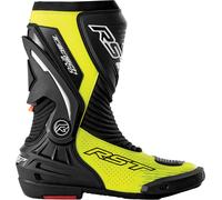 RST Tractech Evo D3O Botas de moto perforadas, negro/amarillo neón, Talla 45