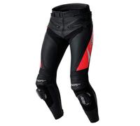 RST Tractech Evo D3O, pantalones de cuero perforado XXL male Negro/Rojo Neón/Blanco