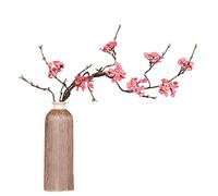 RSTYS 2 ramas artificiales de flores de cerezo, tallo largo de 34 pulgadas de largo, ramas de cerezo pequeñas flores secas para decoración del hogar