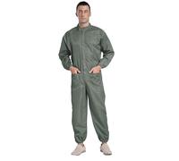 Rswnyirn Mono de trabajo de una pieza para hombre, ropa de trabajo, overol de manga larga, traje de pintor, mono de trabajo, química, artesano, taller, uniforme, conjuntos, gris, L