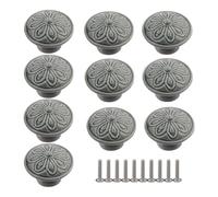 RSWZSFL 10 Piezas Pomos para Muebles Tiradores Cerámicos para Puertas Pomos Redondos para Armarios de Cocina,Dormitorios (Dark green)