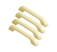 RSWZSFL 4 Pcs Pomos de Madera para Armarios Tiradores para Cajones Tiradores para Muebles Pomos para Puertas de cocina, Con tornillos (Hole Pitch:96mm,Yellow)