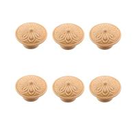 RSWZSFL 6 Piezas Tiradores Colores para Armarios Pomos Redondos para Cajones de Cerámica con Tornillos Tiradores para Muebles Solo Orificio para Puertas,Habitaciones infantiles (Coffee)