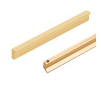 RSWZSFL Tiradores para Armarios de Cocina 2 Piezas Tiradores de Cajón con Tornillos Tiradores de Puerta Tiradores Muebles Tirador de Gabinete para Dormitorio Baño (Length:600mm,Gold)