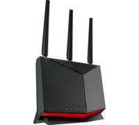 RT-BE86U router inalámbrico 10 Gigabit Ethernet Doble banda (2,4 GHz / 5 GHz) Negro Wi-Fi 7 (802.11be), Doble banda (2,4 GHz / 5 GHz), Ethernet, Negro, Router de sobremesa