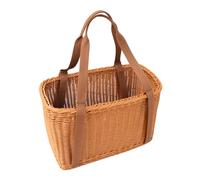 RT&BS Cesta de Mimbre para la Compra, Cestas para la Cosecha, Cesta de Mimbre para Picnic Grande con Asa, Cestas Reutilizables Tejidas a Mano para Guardar Objetos, Picnic, Recoger Verdura y Fruta