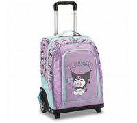 rt | Mochila con ruedas de goma para niños con ruedas de goma, 34 x 25 x 52 cm, Kuromi, Medio, Clásico