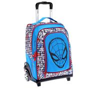 rt | Mochila con ruedas de goma para niños con ruedas de goma, 34 x 25 x 52 cm, Spiderman.