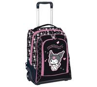 rt Mochila con ruedas para escuela primaria para niños, 34,5 x 21 x 45 cm, con ruedas de goma, fabricada para Kuromi