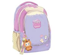 rt | Mochila escolar primaria para niños 32 x 21 x 42 cm Mochila para niña o niño con 2 compartimentos y cierre de cremallera, Milk Candy Pop, Medio, Clásico