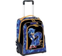 rt Mochila Trolley Duo Escuela, SONIC 2 - THE HEDGEHOG con bolígrafo mágico de regalo, turquesa, 36 x 23 x 45 cm