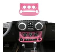 RT-TCZ Cubierta de control de aire acondicionado para consola de salpicadero de Jeep JK, color rosa, para Jeep Wrangler JK JKU 2011-2017, accesorios interiores ABS, 1 unidad