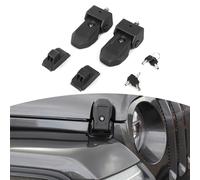 RT-TCZ para Jeep JL OEM pestillos de capó con llave para Jeep Wrangler JL JLU Gladiator JT 2018-2024 Original Factory Black 2pcs
