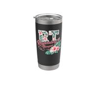 RT Tropical Flowers Terapeuta respiratorio Aloha Summer Girl Vaso térmico de acero inoxidable de doble pared