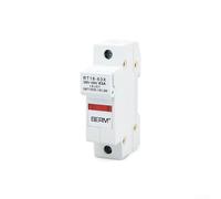 RT18-63X 1P Base de portafusibles de riel DIN con indicador LED - 63A 500V para fusibles cilíndricos de 14 x 51 mm | Terminales de cobre puro | Retardante de llama