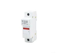 RT18-63X - Base de fusible 1 polo 63 Amp 500 V instalación de riel DIN para fusible de 14 x 51 mm R015 con luz LED de estado de circuito