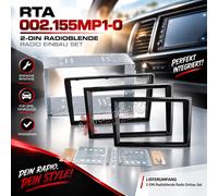 RTA 002.155MP1-0 2-DIN embellecedor de radio compatible con Opel Astra H, Cor...