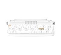 Rtauhife B309 Teclado InaláMbrico Retro Bluetooth para PortáTiles, Tabletas, TeléFonos, Modelos de Carga, Teclado PortáTil de Modo Dual,