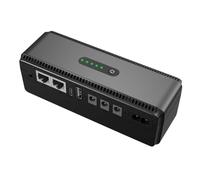 Rtauhife Fuente de Alimentación de Respaldo de Batería Mini UPS de 8800 MAh con Múltiples Puertos, Amplio Rango de Voltaje Portátil para Dispositivos Pequeños Enchufe de la UE