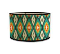 Rtauhife Pantallas de Lámpara Impresión Pantalla de Lámpara Ovalada 30x30x20CM Pantallas de Lámpara Vintage para Lámparas de Araña y Lámparas de Pie C