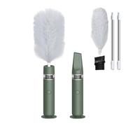 RTBXCOND 3-in-1 Plumeros eléctrico, Soplador de Polvo para Ordenador, Coche, Oficina,Sofá (Verde)