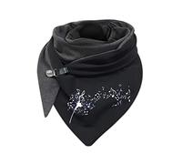 rtdgcv Bufanda triangular para mujer, bufanda de invierno para mujer, cálida de algodón, con botón a presión, turbante a la moda, bufanda, bufanda, bufanda a cuadros, bufanda para mujer, bufandas