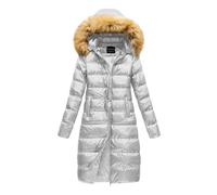 rtdgcv Chaqueta de invierno para mujer de fibra sintética con aislamiento de plumón, chaqueta de senderismo extraíble, chaqueta de plumas para mujer, chaqueta de plumón ligera de invierno para mujer,