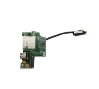 RTDPART Botón de Encendido para Ordenador portátil Placa lectora de Tarjetas SD USB con Cable para DELL Inspiron 7373 2 en 1 7370 P83G001 008YD0 08YD0 03MFMX 3MFMX Nuevo