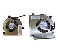 RTDPART CPU-GPU para Laptop Ventilador para MSI GF63 MS-MS-16R1 16R2 GF65 MS-16R1 16R2 GF65 MS-16R1 16R2 GF65 MS-16R1 16R2 GF65 MS-16W1 PABD08008SH N413 33080 0760MC20 PABD08008SH N433 E3304016 MC20