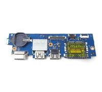 RTDPART Lector de Tarjetas para Ordenador portátil, Placa de E/S USB VGA para DELL Vostro 5568 04T5M8 4T5M8 LS-D821P Nuevo