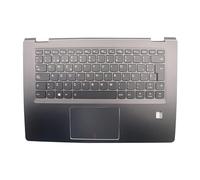 RTDPART Palmrest y Teclado de la computadora portátil para Lenovo IdeaPad Yoga 510-14IKB 510-14isk 510-14ast Flex 4-1470 España SP 5CB0M32858 CASA Superior con el Panel táctil Black New Nuevo