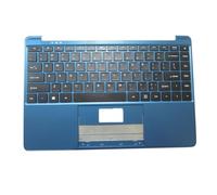 RTDPART Reposamano y Teclado portátil para Azul Usado para Gateway GWTN133-1 GWTN133-1BK GWTN133-1BL Teclado Negro inglés de EE. UU. 90% Nuevo