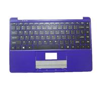 RTDPART Reposamano y Teclado portátil para Morado Usado para Gateway GWTN133-1 GWTN133-1BK GWTN133-1BL Teclado Negro inglés de EE. UU. 90% Nuevo