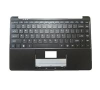 RTDPART Reposamano y Teclado portátil para Negro Usado para Gateway GWTN133-1 GWTN133-1BK GWTN133-1BL Teclado Negro inglés de EE. UU. 90% Nuevo