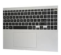 RTDPART Reposamanos y Teclado Negro para portátil para LG 17Z90N, 17ZD90N, 17ZD90N-V, Blanco, con Panel táctil, Nuevo