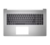 RTDPART Reposamanos y Teclado para portátil HP 470 G8 470 G9 470 G10 M51631-001 sin retroiluminación, sin Agujero para Huellas Dactilares, Color Plateado Ceniza de Estados Unidos