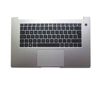 RTDPART Reposamuñecas para portátil&Teclado para Huawei MateBook B3-520 BDZ-WFH9B BDZ-WFE9B Plata Estuche Superior Spanish SP Negro Teclado