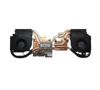 RTDPART RTX20 portátil CPU GPU Ventilador y disipador de Calor para CLEVO PB50ED 6-31-PB5D2-101 DFS2001059P0T-FM2K DFS2004059P0T-FM2J 5 Tubos nuevos