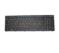RTDPART Teclado de portátil para MEDION ERAZER Deputy P30 MD62393 NP50PNP-M Negro con Marco con Retroiluminación Español SP