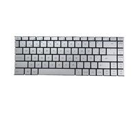 RTDPART Teclado de portátil para MSI Creator 15M MS-16W1 Creator 15M A9SE A9SD Creator 15M A10SE A10SD Monocromo Retroiluminado Español SP Plata Sin Marco