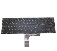 RTDPART Teclado para portátil MSI GT72 2QC GE72 2QE 075MX GP72 2QD 2QE CR72 6M 7ML CX72 6QD 7QL 7TH GL72 6QC 6QD Reino Unido con retroiluminación