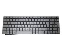 RTDpart Teclado portátil para ASUS R555 R555J R555JB R555JX R555JW R555JQ R555Z R555ZU Sin retroiluminación película Reino Unido Plata
