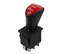 Rtengtunn Interruptor basculante Deslizante, Interruptor de balancín Deslizante DPDT de 6 Pines con Avance hacia adelante Interruptor basculante Deslizante KCD4-604-6P