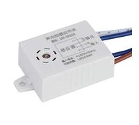 Rtengtunn Interruptor del Sensor de Sonido, 220V Control de Voz, Sensor de luz, Interruptor automático Inteligente de Encendido y Apagado de la lámpara 1-40W, Detector Inteligente, Blanco