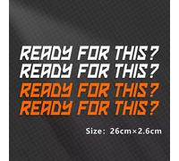 (RTF 26cm A)Reflective Motorcycle Stickers Ready To Race Tank Decals Racing For KTM Adventure Super